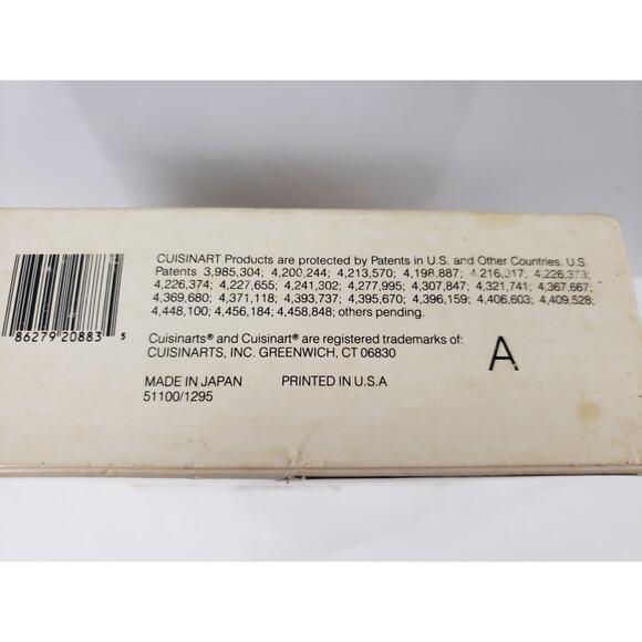 Cuisinart DLC-883 Food Processor Custom Disc Set Three For DLC-8/10 Series Japan - Picture 5 of 11